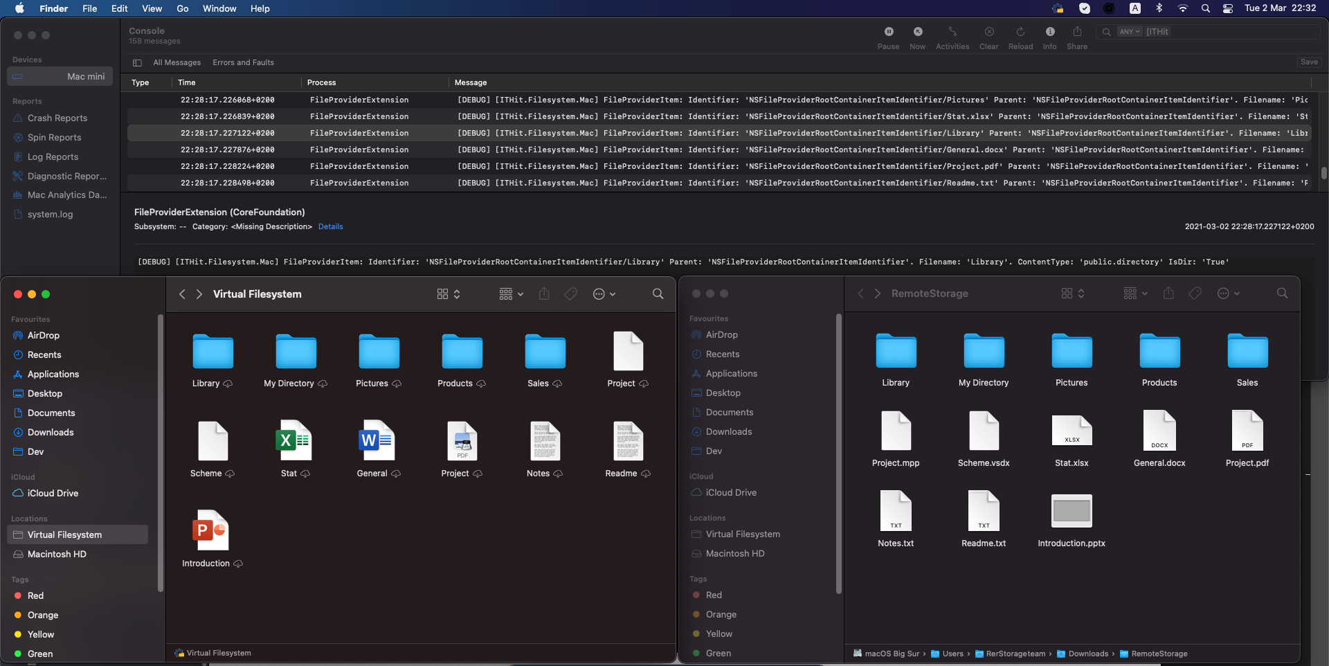 Virtual File System Mac in .NET/C#