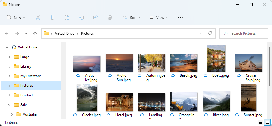 Virtual Drive thumbnails support in Windows Explorer